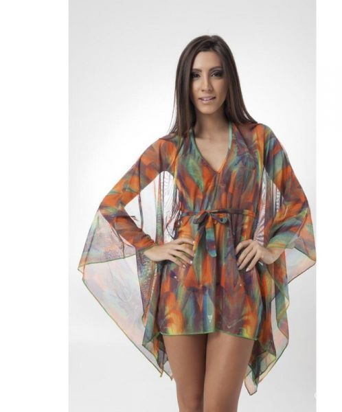 Saída de praia modelo kaftan Fire