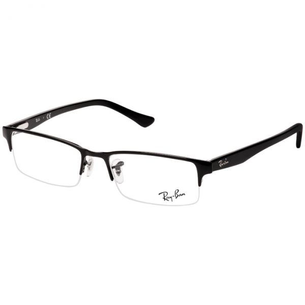 Óculos de Grau Ray Ban RX6196 Preto Brilho Metal Médio