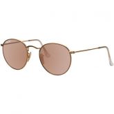 Óculos Ray Ban Round Espelhado RB3447 Dourado Fosco